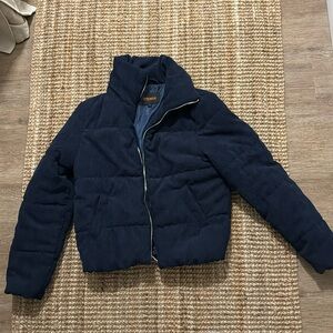Navy blue puffer jacket